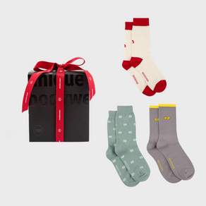[선물박스증정] 2켤레 fasion socks