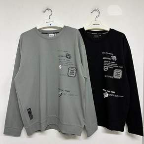 [intercrew] 인터크루 (남성) 봄가을 와펜모티브장식 맨투맨 ITX3TM01A