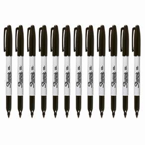 샤피 sharpie 유성네임펜 파인 12자루입