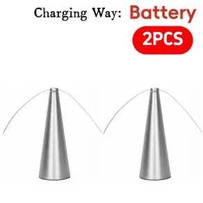 1/2PCS 플라이 퇴치 자동 팬 해충 테이블 배터리/USB 전원 버그 파리