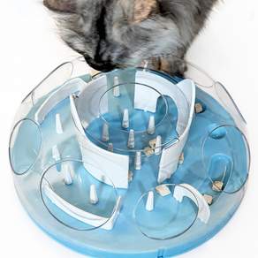 한정세일 PET MOMENT 고양이 먹이퍼즐 난이도조절 미로 간식 정난감 퍼즐노즈워크 IQ 분리불안 비만방지