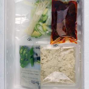경상두부 얼큰한 초당순두부세트 순두부양념 야채포함구성