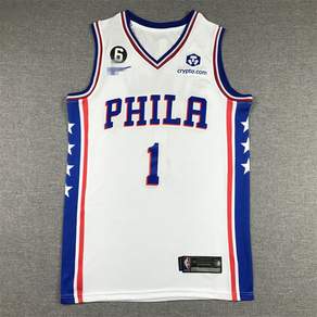 아동복 NBA 필라델피아 세븐티식서스 1번 선수 제임스 하든 농구 유니폼 상의 아동 상의 민소매 조끼 티셔츠