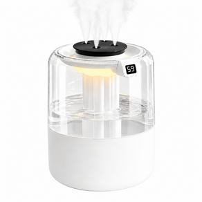 Uu-rii 3.5L 대용량 USB 4구분무 무드등 초음파 가습기
