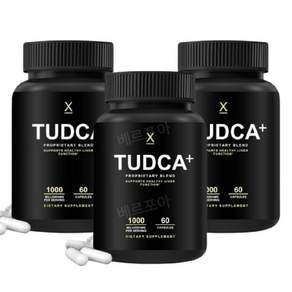 Felicewald Collaborating Partners 필리체발트 TUDCA 투드카 UDCA 타우로소디옥시콜릭애시드 프테로스틸벤 밀크씨슬 500mg 휴먼엑스 60캡 3개