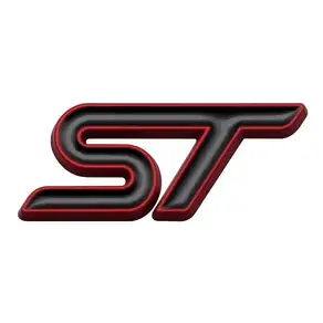 3D 금속 ST 포드 ST Fiesta Focus Edition KUGA Mondeo Focus X 2 3 용 자동차 스티어링 휠 엠블럼 배지