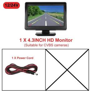 First Safe 화물차 후방카메라 모니터 4.3인치 AHD 1080P HD 차량 후방