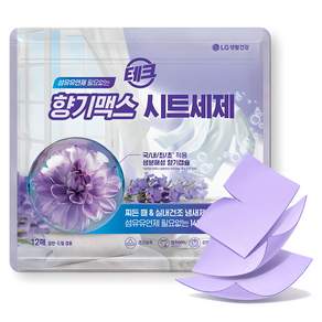테크 섬유유연제 필요없는 향기맥스 시트세제, 12개입, 1개
