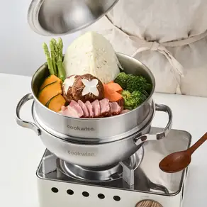 와이즐리 프리미엄 스텐316TI 멀티 찜냄비 20cm