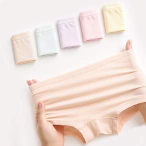 KC인증 LUMANOKI 80수 여아 고탄력 얇고 부드러운 모달팬티 5종세트