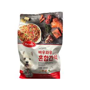 바우와우 애견용 혼합간식 1.5kg (100g x 15팩) 강아지 간식 전연령용 mixed snack