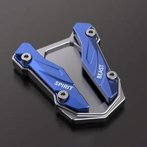 스피릿 비스트 오토바이 CNC 킥스탠드 풋 사이드 스탠드 익스텐션 패드 지지대 플레이트 야마하 YZF-R3 MT-03 2020 2021-2024 용 확대
