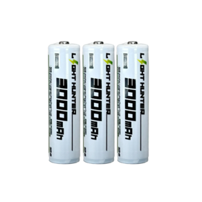 라이트헌터 KC인증 18650 3000mAh 충전식 배터리 과충전방지 보호회로 장착 리튬이온 배터리