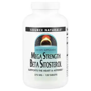 가을에 특히나건강에 유념하세요 Source Naturals (소스내추럴스) 메가 스트렝스 베타 시토스테롤 375mg 120정 영양제가 꼭 필요합니다