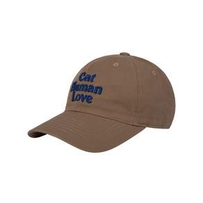 [매장정품] 휴먼앤캣 HUMAN N CAT 캣휴먼러브 코튼 볼캡 [베이지/네이비] LOVE BALL CAP [BEIGE/NAVY] 2273397