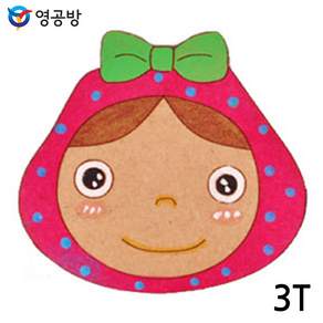 판타스틱터치 영공방 리본 소녀 3T (WA-503) (10개입) 연결구멍 (없음X) (체험용 우드아트) 우드공예키트