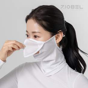 지오벨 국산냉감원단 자외선차단 골프 등산 오픈형 새부리형 마스크 목토시 (라인오픈목토시)