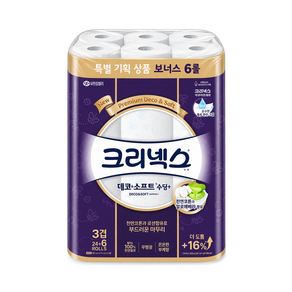 크리넥스 데코앤소프트 부케향 30롤 화장지 x1팩
