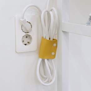 케이블홀더 가죽 케이블타이 컴퓨터 선 전선 정리 가죽 케이블 usb 이어폰 정리