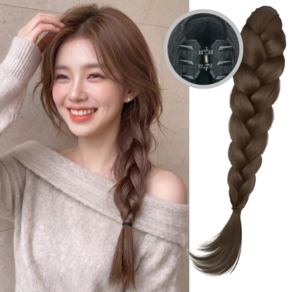 몬티르 프렌치 브레이드 로맨틱 땋은 머리 가발 집게핀형