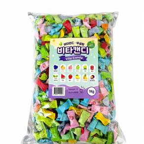 비타캔디 12가지 상쾌한 맛 무설탕 민트 사탕 대용량 개별포장