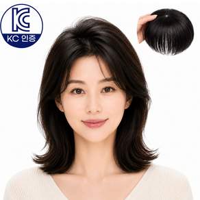굿즈라이프 여성 인모 정수리 볼륨업 부분가발 머리숱 커버