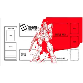 600*350*2mm 반다이 게임 건담 GCG DIY 액세서리 카드 Playmat 유 RX78 공중 자유 취미 컬렉션 선물 완구
