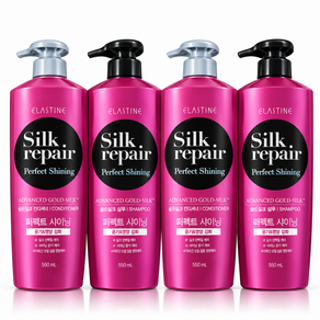 엘라스틴 실크리페어 샤이닝 샴푸 600ml + 샴푸 400ml + 컨디셔너 400ml
