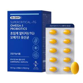 닥터데이알 초임계 알티지(rTG) 오메가3 유산균