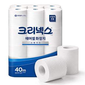 크리넥스 물에잘녹는 에어셀 스탠다드 화장지
