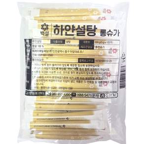 백설 하얀설탕 롱슈가 500g (5g x 100입)