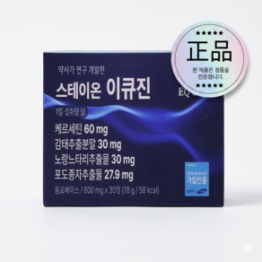 스테이온 이큐진 1박스 사은품휴대용알약통증정