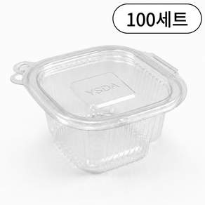여서담아 사각 원터치 양념 포장용기 일회용 투명 소스용기 소스통 대
