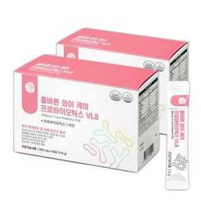 질 유래 유산균 올바른 와이 케어 프로바이오틱스 VL8