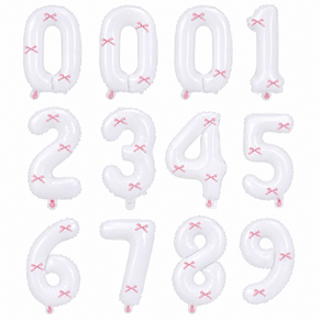 올리브파티 숫자 호일 풍선 40cm 12P 세트 기념일 백일 500일 1000일 촬영 소품