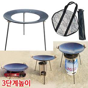 장스토어 주물 캠핑용 무쇠 솥뚜껑불판 그리들 그리들팬 솥뚜껑 구이판 41-46cm