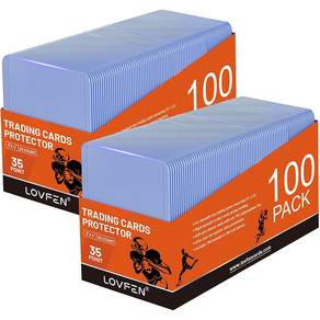LOVFEN 35PT TCG 포켓몬카드 푸른 박스 야구카드 팬 응원 카드쉘 보관 케이스 탑로더 슬리브
