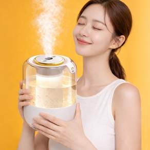 CCAGU 대용량 초음파 미니 가습기 2.2L 무드등 저소음 통세척 탁상 가정 차량 사무실용 추천