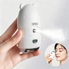 VEMOO 휴대용 미니 미스트기 눈 수분 공급 눈 피로 온열 찜질