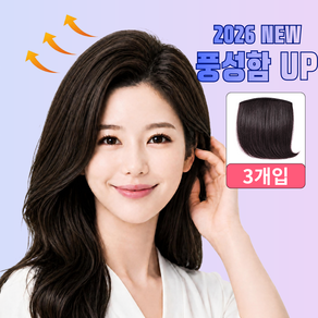 라일릿 볼륨 가발 핀 패드 똑딱이 부분 붙임머리 헤어피스 10cm