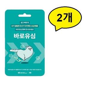 KT 바로유심 알뜰폰 유심칩 USIM (묶음)