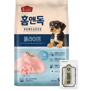 와와펫 홈앤독 올라이프 5kg 애견사료 전연령 와와펫 +전용간식포함