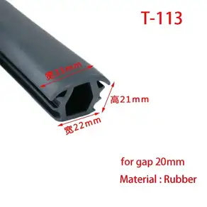 실리콘 EPDM 고무 T자형 씰링 스트립 금속 케이블 트렌치 커버 및 태양광 패널용 발전 브래킷 가스켓
