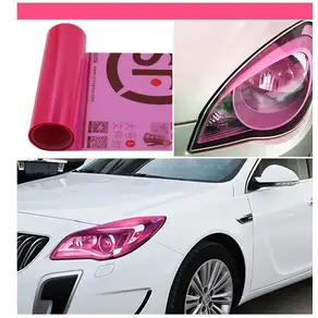광택 투명 라이트 블랙 연기 PVC 필름 색조 30X60cm 자동 자동차 라이트 헤드 라이트 미등 색조 비닐 필름
