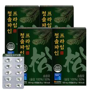 청솔 파인 솔잎농축 솔잎 송침유 홍화씨유 정품