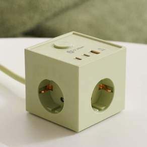 오지렌 고성능 USB C타입 고속충전 고용량 큐브 멀티탭 콘센트