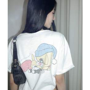 비터셀즈 트위티 오버사이즈드 티-아이보리