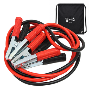 믿추 자동차 점프선 5M 배터리 점프 케이블 3000AMP
