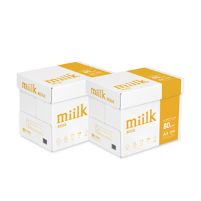 한국제지 미색 복사용지 밀크 베이지 a4용지 80g 2500매 2박스(5000매)
