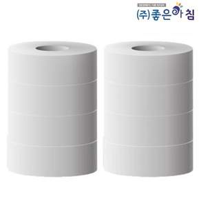 좋은아침 프리미엄 1겹 민자 500M_8롤_ 점보롤 화장지/고급민자500 (8롤)